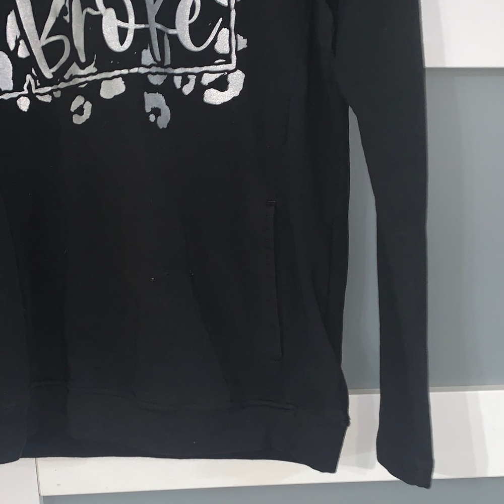Adidas Black Hoodie with silver Graphic - Picture 4 of 6